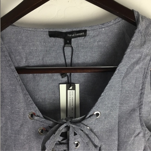 Harve Benard Women's Tank Top Lace Up
Grommet V Neck Size Small - Picture 2 of 8